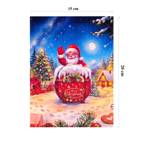 3D Christmas Santa Pop Up Card