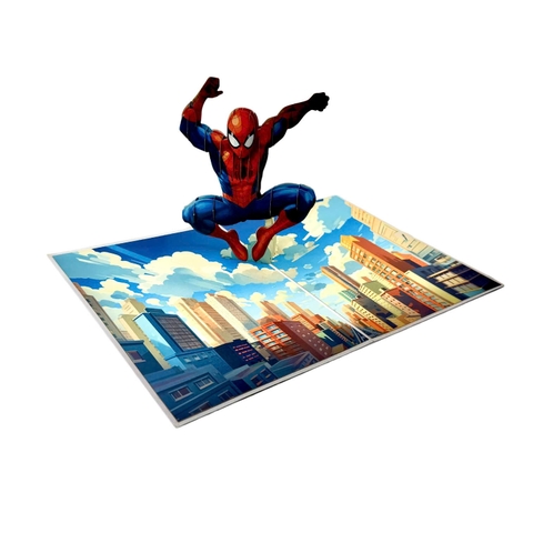 Spiderman Hero Pop Up Greeting Card