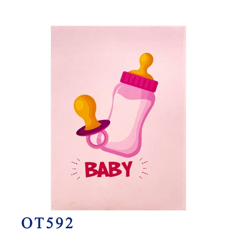 Baby Bottle Milk Pop Up Card