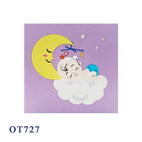 Baby On The Moon Pop Up Card