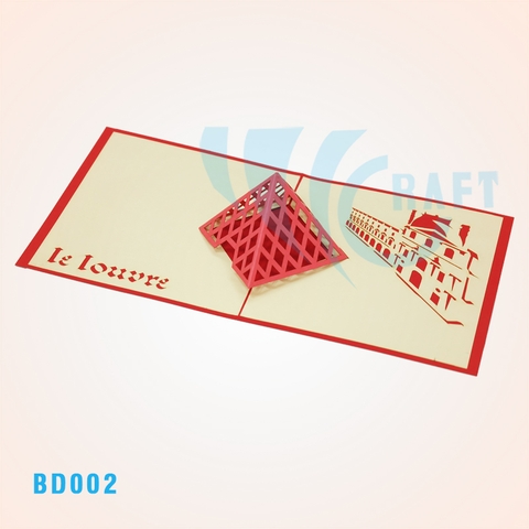 Le Louvre Pop Up Card