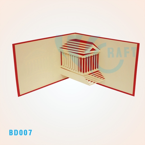 La Maison Carree Pop Up Card