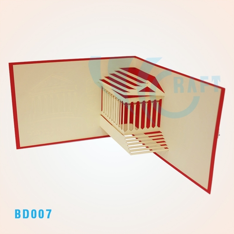 La Maison Carree Pop Up Card