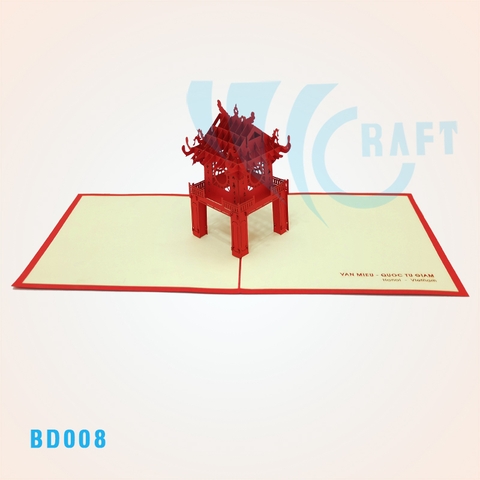 Khue Van Cac Temple Pop Up Card
