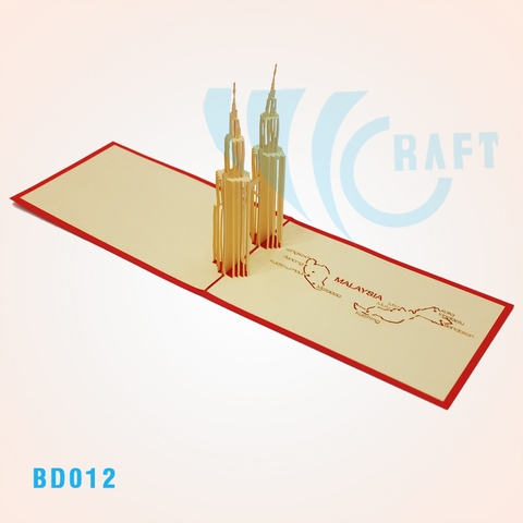 Petronas Twin Tower Pop Up Card