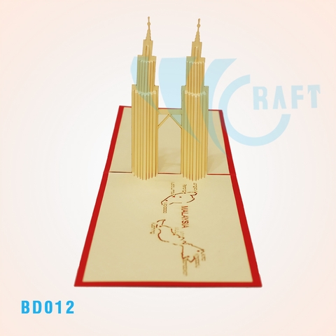 Petronas Twin Tower Pop Up Card