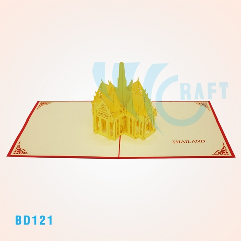 Thailand Temple Pop Up Card