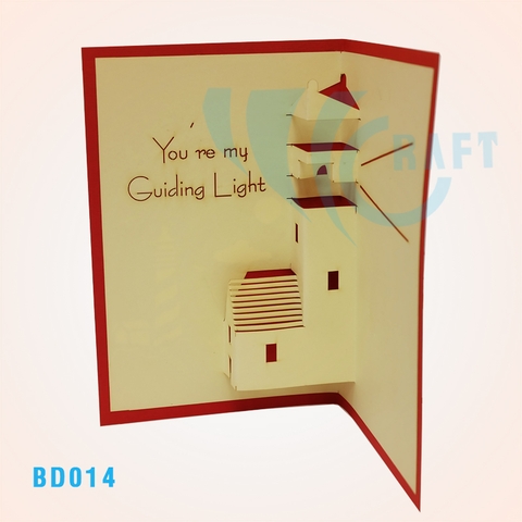 ‘You’re My Guiding Light” Pop Up Card