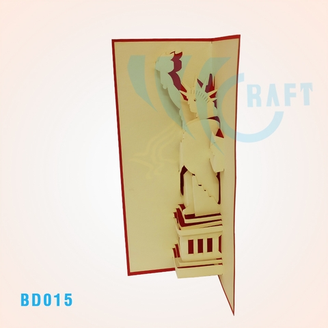 Liberty Statue Pop Up Card