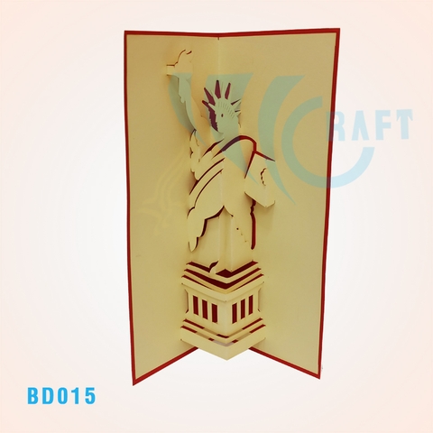 Liberty Statue Pop Up Card