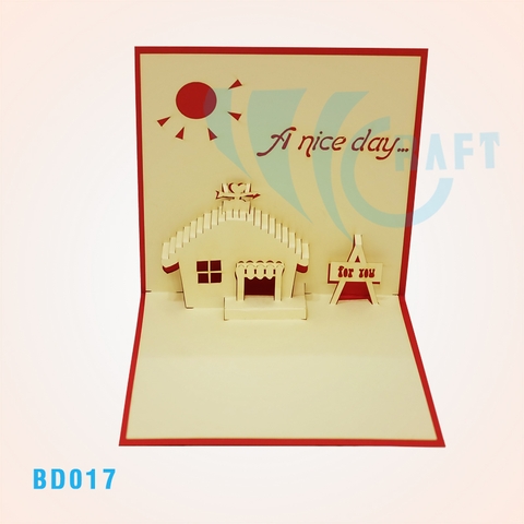 House 3 Pop Up Card