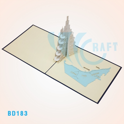 Burj Khalifa Pop Up Card