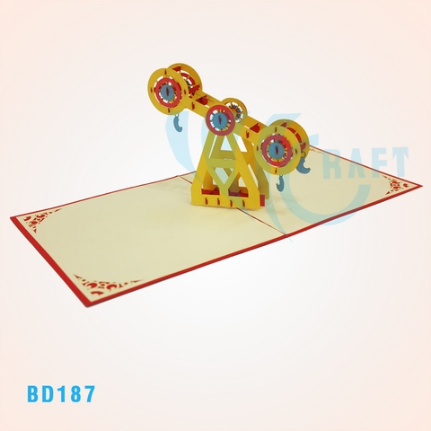 Giant Wheel 5 Pop Up Card
