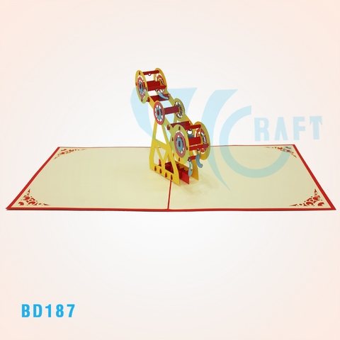 Giant Wheel 5 Pop Up Card