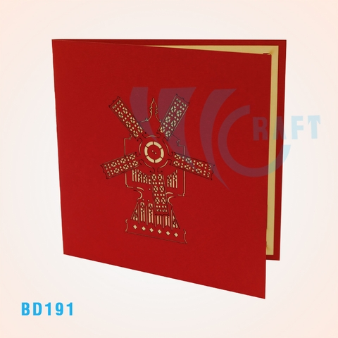 Windmill 3 Pop Up Card