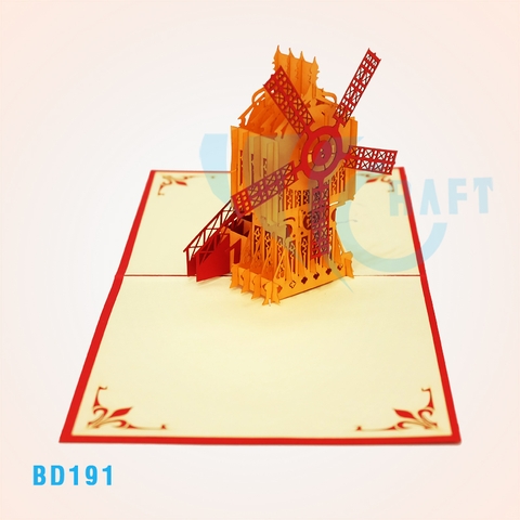 Windmill 3 Pop Up Card