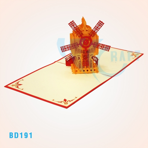 Windmill 3 Pop Up Card