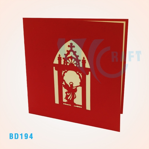 Angel Temple Pop Up Card
