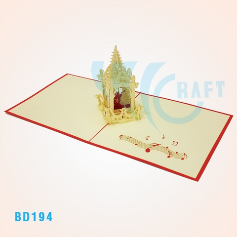 Angel Temple Pop Up Card