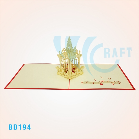 Angel Temple Pop Up Card