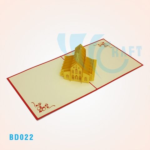 The Church Pop Up Card