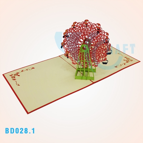 Giant Wheel 3 Pop Up Card