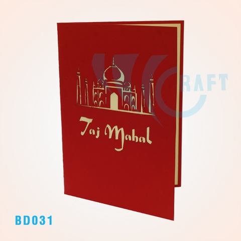 Taj Mahai Temple Pop Up Card