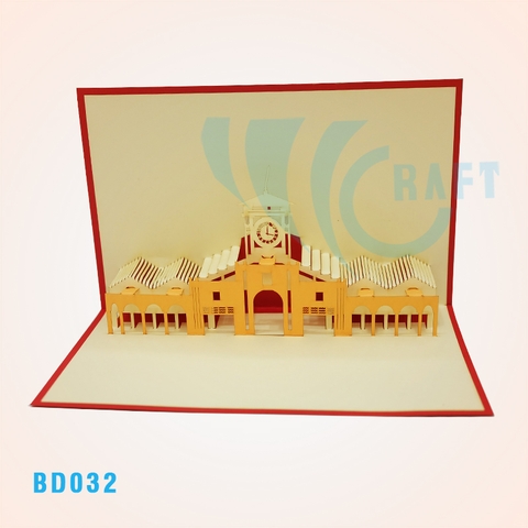 Ben Thanh Market Pop Up Card