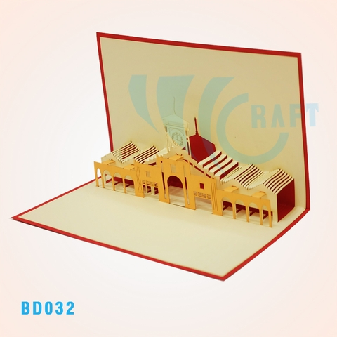 Ben Thanh Market Pop Up Card