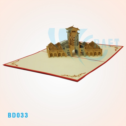 Ben Thanh Market Pop Up Card