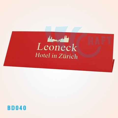 Leoneck Swiss Hotel In Zurich Pop Up Card