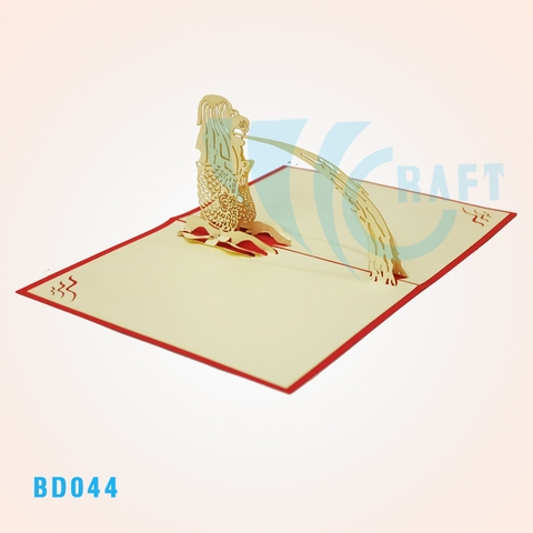 Merlion Singapore Pop Up Card