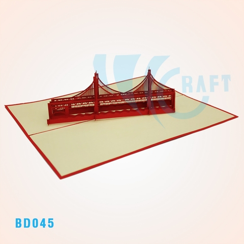 Golden Gate Bridge Pop Up Card