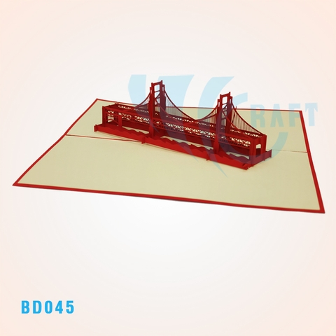 Golden Gate Bridge Pop Up Card