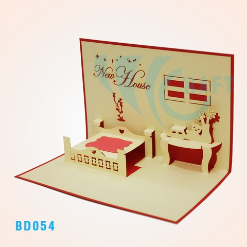 New House 2 Pop Up Card