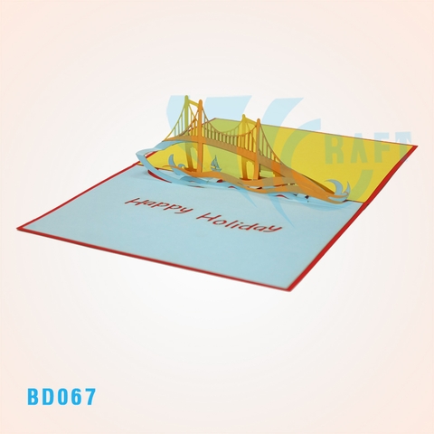 Golden Gate Bridge Pop Up Card