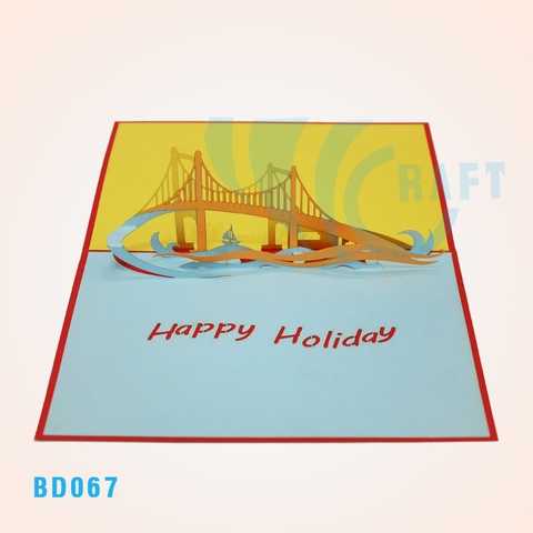 Golden Gate Bridge Pop Up Card