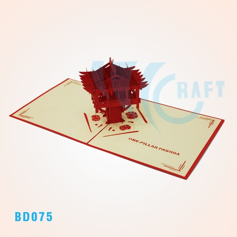 One Pillar Pagoda Pop Up Card