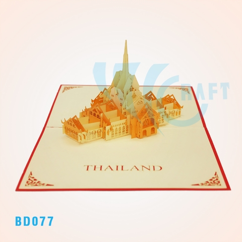 Thailand Temple Pop Up Card