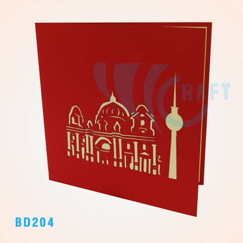 Berlin Tv Tower Pop Up Card
