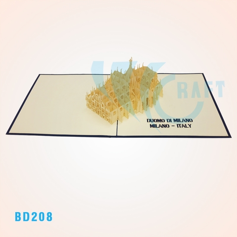 Milan Cathedral Pop Up Card