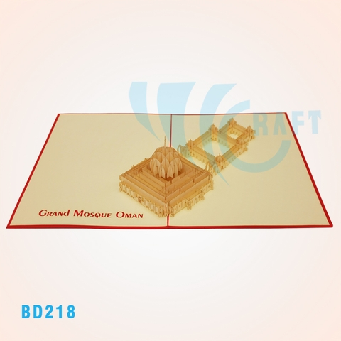 Grand Mosque Of Oman Pop Up Card