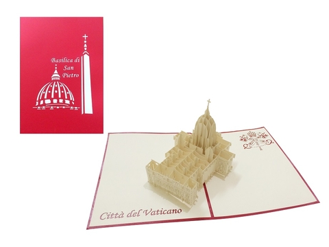 Vatican Church Pop Up Card
