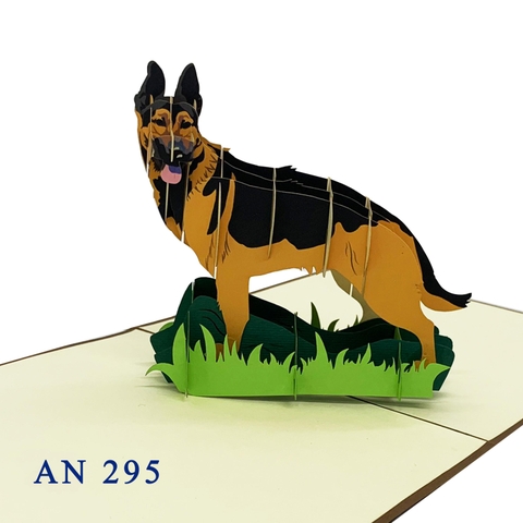 German Shepherd Pop Up Card