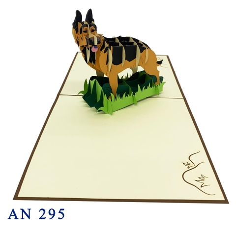 German Shepherd Pop Up Card