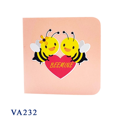 Bee Mine Valentine Pop Up Card