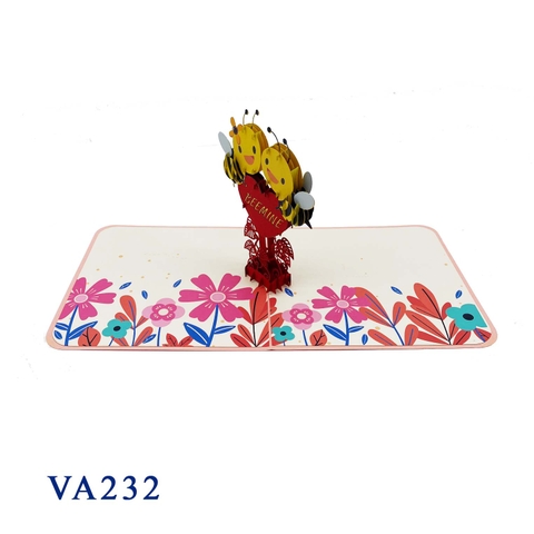 Bee Mine Valentine Pop Up Card