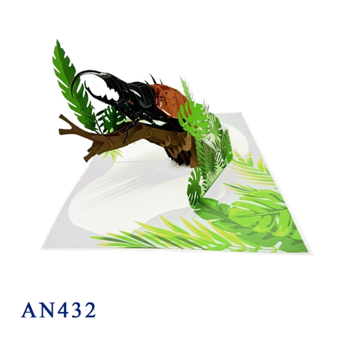 Beetles Pop Up 3D Greeting Card