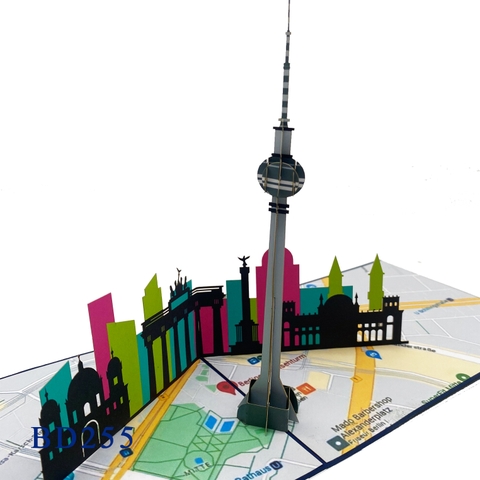 Berlin Tower Pop Up Card