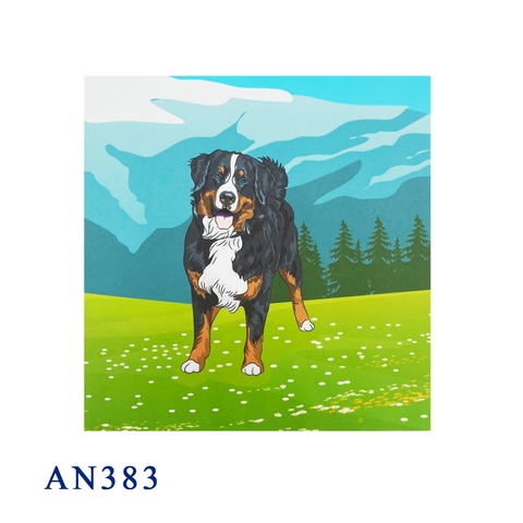 Bernese Mountain Dog Pop Up Card
